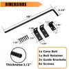 DJSUNPACKING 18" Heavy Duty Cane Bolt Gate Drop Rod with
