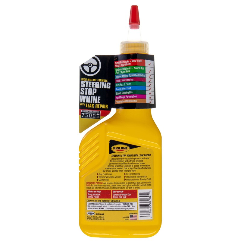 Rislone High Mileage Steering Stop Whine with Leak Repair