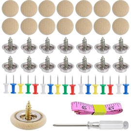 65 Pieces Car Roof Repair Buttons Rivets for Vehicles Car with 65 Pins 1 Screwdriver 1 Tape Measure Buttons Car Roof for All Roofs Cars (Beige)