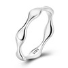 Hapour 925 Sterling Silver Ring for Women, Simple Statement Eternity
