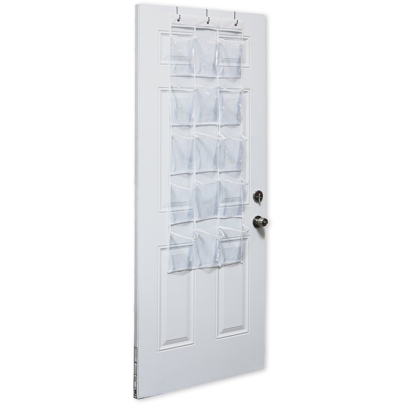 Simple Houseware 2-Pack Clear Over the Door Hanging Pantry Organizer