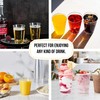 Homeshopa Clear Plastic Tumblers, 8oz Pack of 24 Reusable Unbreakable