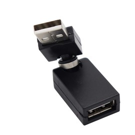 VViViD Sun USB 2.0 Adapter, 360° Rotation, USB Adapter, Direction Conversion, USB 2.0-A (Male) / USB 2.0-A (Female)