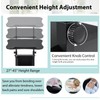 Tangkula Mobile Laptop Podium, Height Adjustable Sit to Stand Desk