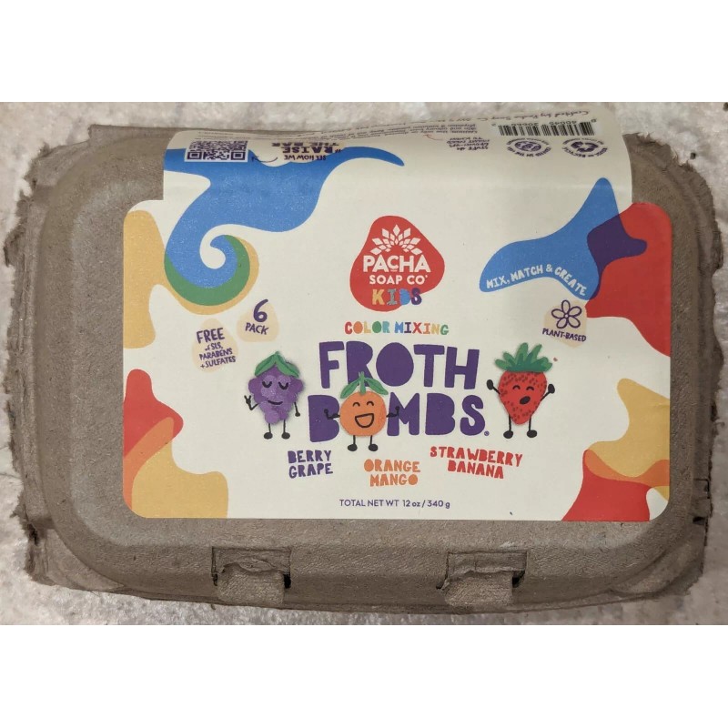 Pacha Soap Co. Color Mixing Froth Bomb 6 Pack
