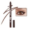 Kaely Dark brown Pencil Eyeliner,Sharpenable Multi-Use Gel Eyeliner Pencil,Waterproof Smudge