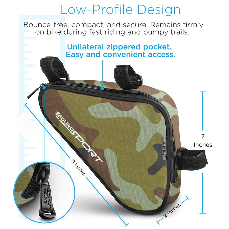 Aduro Sport Bicycle Bike Storage Bag Triangle Saddle Frame Pouch