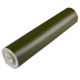 HGUAN Smooth Solid Color Olive Green Faux Leather 12"X53"(30cmX135cm),Faux Leather Sheets Roll Very Suitable for Making Crafts, Leather Earrings, Bows,Sewing (Olive Green)