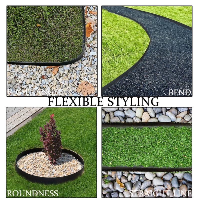 Garden Edging 33FT, 4IN Tall Landscape Edging Border with 50pcs