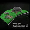 Turtle Basking Platform, 2 Pcs Plastic Versatile Simulation Grass Turtle