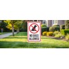 No Dogs Allowed Yard Signs with H-Frame Stakes, 8" x