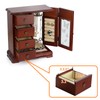 RR ROUND RICH DESIGN Solid Wooden Jewelry Box Makeup and