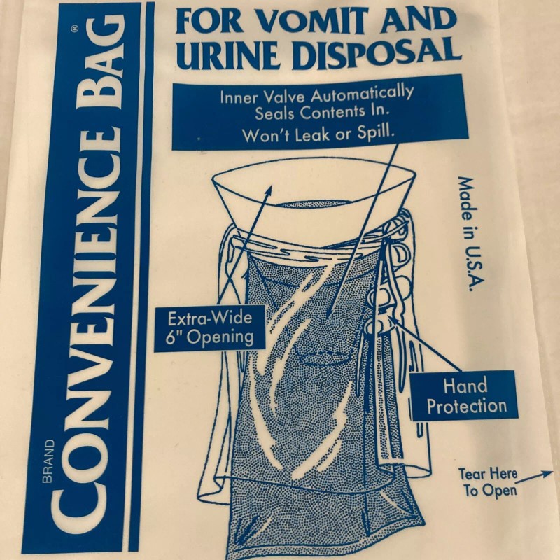 GKR Industries Convenience Emesis Bag Model GKR # 1000/7000 White,