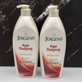 Jergens 2 JERGENS Age Defying Multi Vitamin Moisturizer Lotion Pump Bottles 600ml/20.3oz