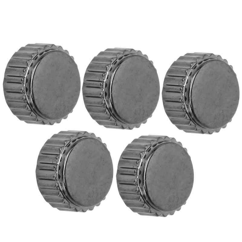 5pcs Professional Watch Head Steel Watch Crown Repairing Parts Replacement