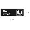 Nakimo Office Sign - Self-Adhesive 9 x 3 Inch Door