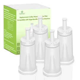 4 Packs Replacement Claroswiss Water Filter for Breville Barista Touch Espresso Machine BES880,Oracle Touch BES990,Oracle BES980,Dual Boiler BES920,Barista Touch Impress BES881,BES008WHT0NUC1