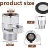 Shower Head Flow Restrictor Control Valve Shut Off for Hand
