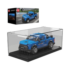 Mould King Speed Champions Ford F150 Model Car Building Kit with Display Case, 27057 Pickup Truck Building Blocks, Car Toy for Adults and Kids 8+, 465 PCS