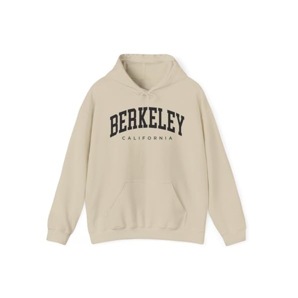 CUSTOMI Berkeley California Adult Unisex Hoodie, Sand, L