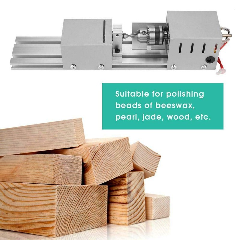 BACHIN Mini Lathe Wood Lathe Machine Diy Machining for Table