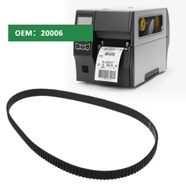 Briny River 2 x Printer Drive Belt 20006 79866M Compatible with Zebra 203dpi ZT410 ZM400 S4M Z4M Thermal Label Printer