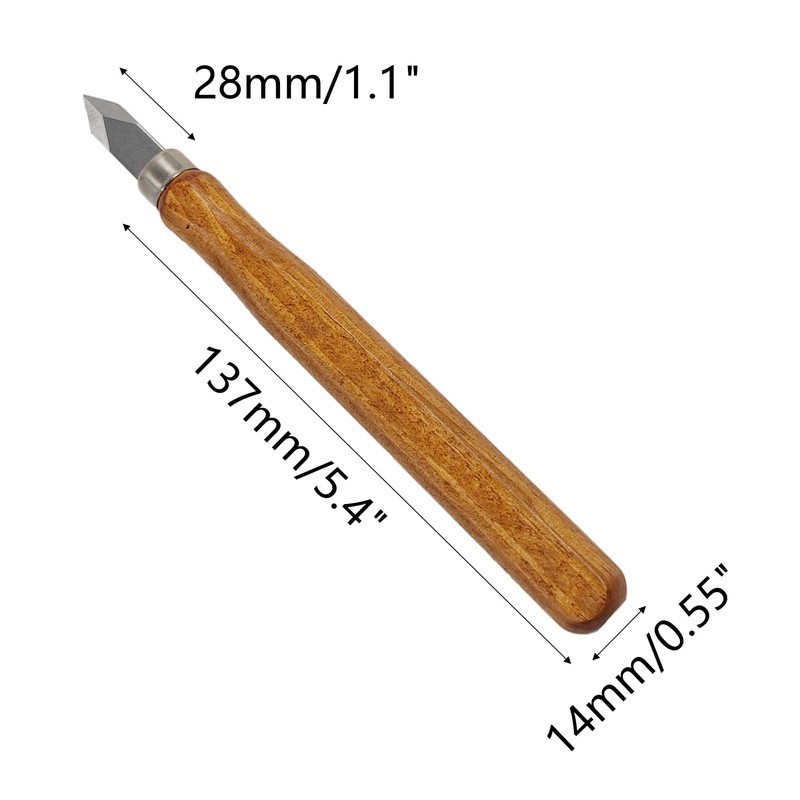 PDETVEO 3PCS Marking Knife, Precision Ground High Carbon Steel Blade
