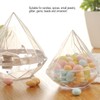 Candies Box Diamond Shaped Clear Jar Transparent Plastic Candy Storage
