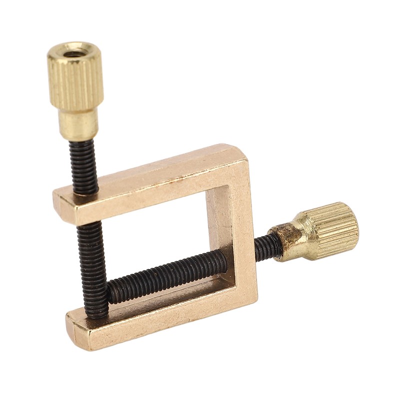Violin Crack Clamp Double Screw Brass Square Clip Violin Fixing