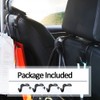 Car Hook Storage, Set of 4, Load Capacity 44.1 lbs