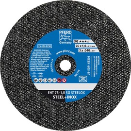 PFERD 69301 Flat Die Grinder Cut-Off Wheel, Type 1, Aluminum Oxide A, 3" Diameter x .035" Thick, 1/4" Bore, 25000 RPM, 60 Grit (Pack of 50)