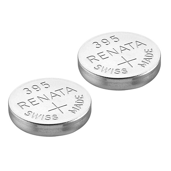 Renata Watch Battery Swiss Made Renata 395 or SR927SW Or AG7 1.5V (2 Batteries, SR927SW)