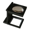 Fold-Flat Linen Testers, Fabric, Embroidery Magnifier Glass Stand (Metal)