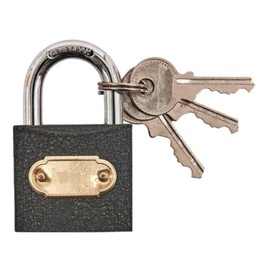 Dapetz ® 75mm Security Brass Padlock Luggage Lock Travel Suitcase Brass with 3 Keys for Luggage Lock, Backpack Lock, Gym Locker Lock, Filing Cabinets Toolbox