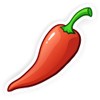 Squiddy Red Spicy Hot Chili Pepper - Vinyl Sticker Decal for Phone, Laptop, Water Bottle (3" Tall)