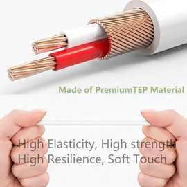 Saipomor QC45 Audio Cord Replacement 2.5mm Stereo Jack Cables for Bose On-Ear 2 OE2i QuietComfort45 QC25 QC35II QC35 Soundlink SoundlinkII SoundTrue NC700 Headphones(White)