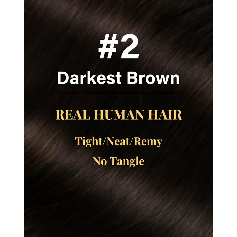 Hetto Tape in Hair Extensions Darkest Brown Tape in Extensions