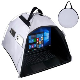 HoYiXi Universal Laptop Sun Shade and Privacy Foldable Shield Working Outdoor Travel Sun Shield for 13-16 inch MacBook Air Pro Dell Asus PC,(Have patents),Grey