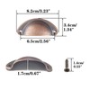 Mokife 12 Pack Kitchen Cabinet Cup Pulls Rustic Copper Cabinet