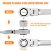 LEONTOOL 6PCS Socket Ratchet Wrench Set 8.5 Inch Quick Release