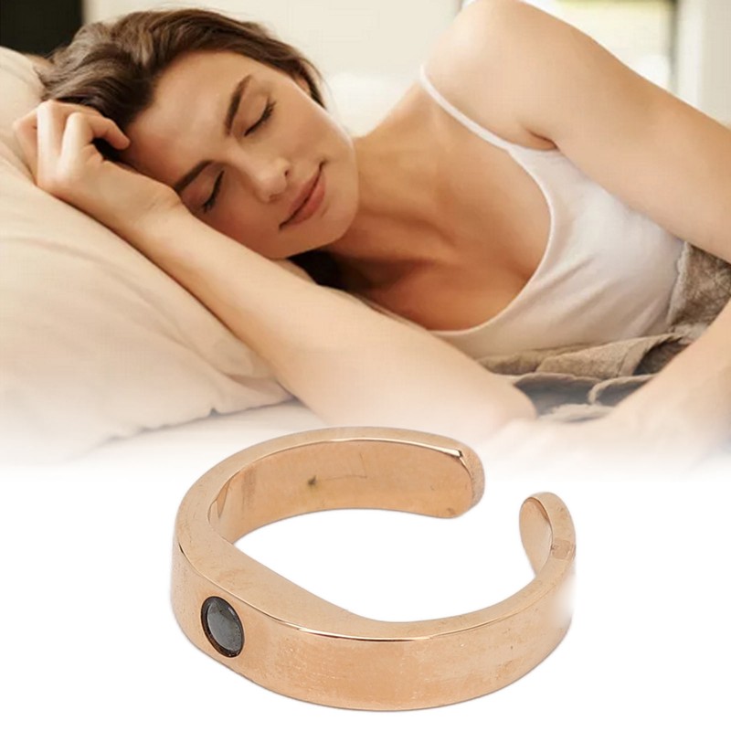 Open Snoring Ring Electroplating Adjusted Improve Sleep Breathing Open Snoring