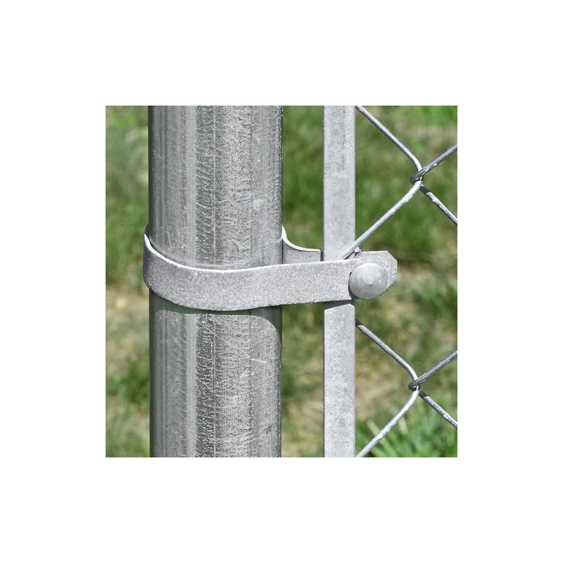 Galvanized Steel Chain Link Tension Band, Durable Steel Chain Link