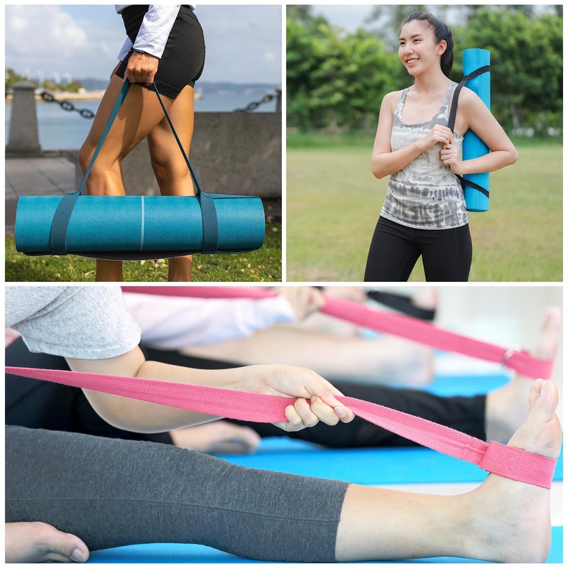 PATIKIL Yoga Mat Strap, 4 Pack Adjustable Yoga Mat Carrier
