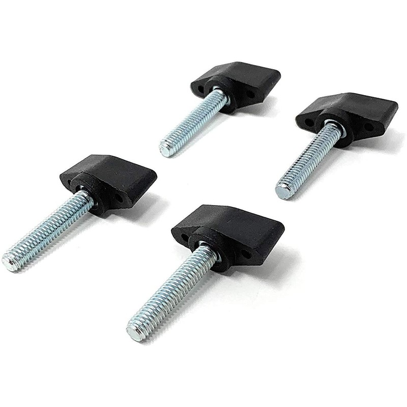 Design61 4 x Plastic Wing Screws with Threaded Bolts Steel