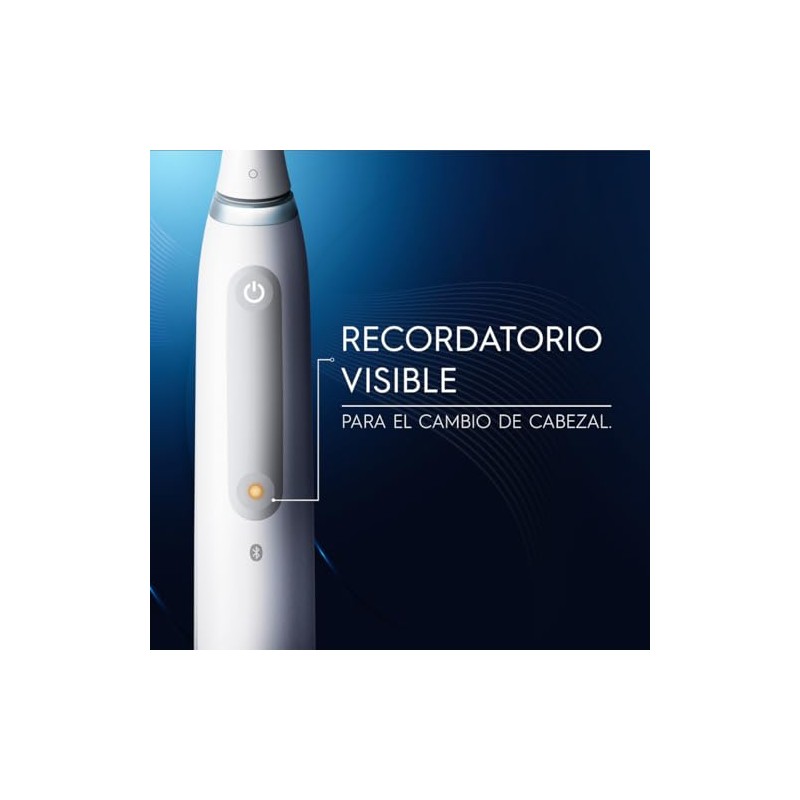 Oral Series Cepillo Dientes Eléctrico Cabezal Redondo Sensor Presión Blanco