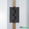 EAI Black Door Hinges | 3 Inch / 76mm Matt