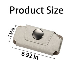 AUCELI Sunglasses Holders for Car Sun Visor, Magnetic Glasses Hanger Mounter, Leather Eyeglasses Holder for Women Men, Vehicle Accessories Visor Ticket Card Clip Storage Organizer Case (Beige)