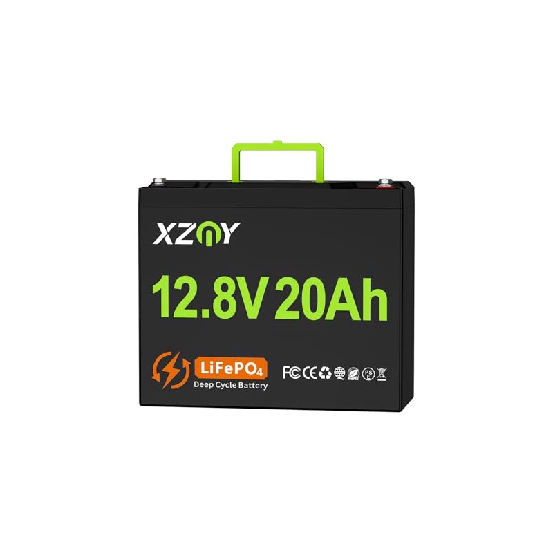 XZNY 12V 20Ah Lithium Battery, 4000+ Cycles 12V LiFePO4 Battery