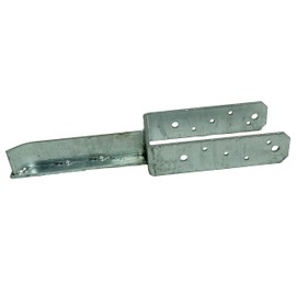 U-post support for embedding in concrete/hot-dip galvanised/T-dolle steel pin length 400 mm (fork width: 121 mm)