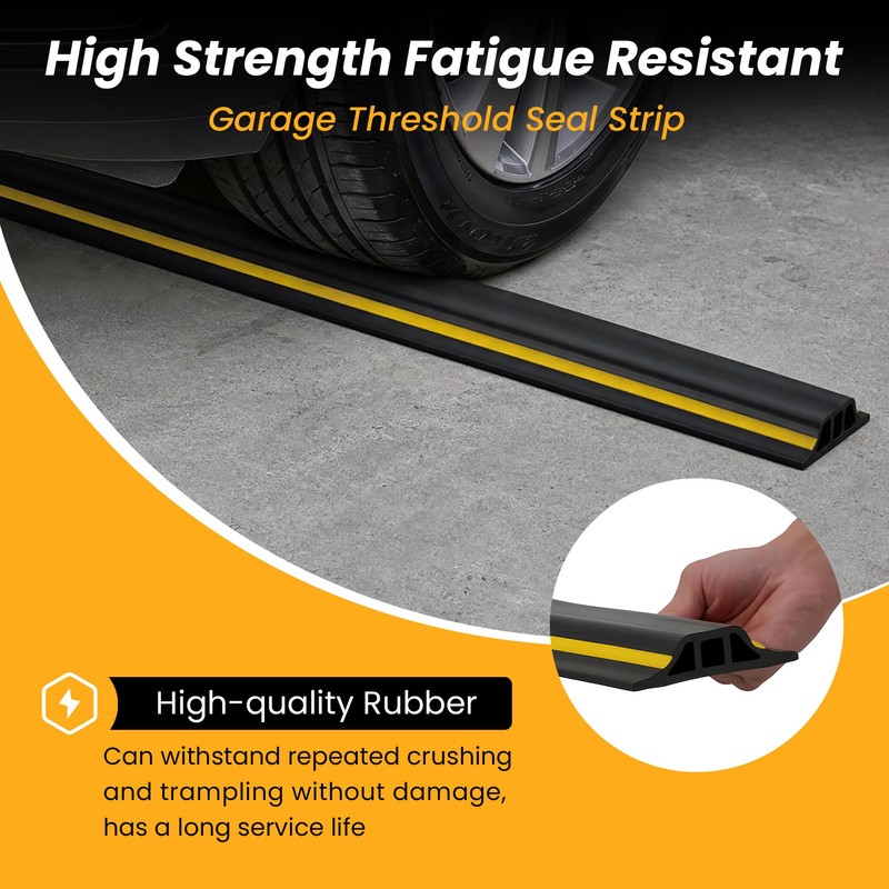 Yunlake Garage Door Threshold Seal Strip, 2 Pack Total 8.3